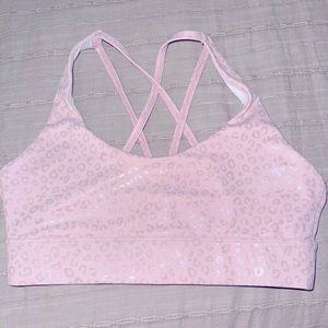 Zyia light pink Leopard Strappy bra